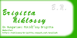 brigitta miklossy business card